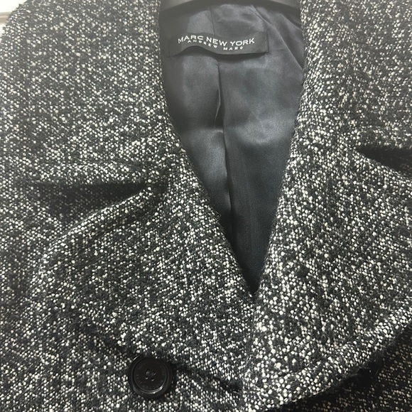 Marc New York Andrew Marc Tweed Short Wool Peacoat Jacket - Picture 3 of 10